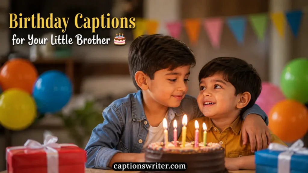Birthday Captions for Your Little Brother