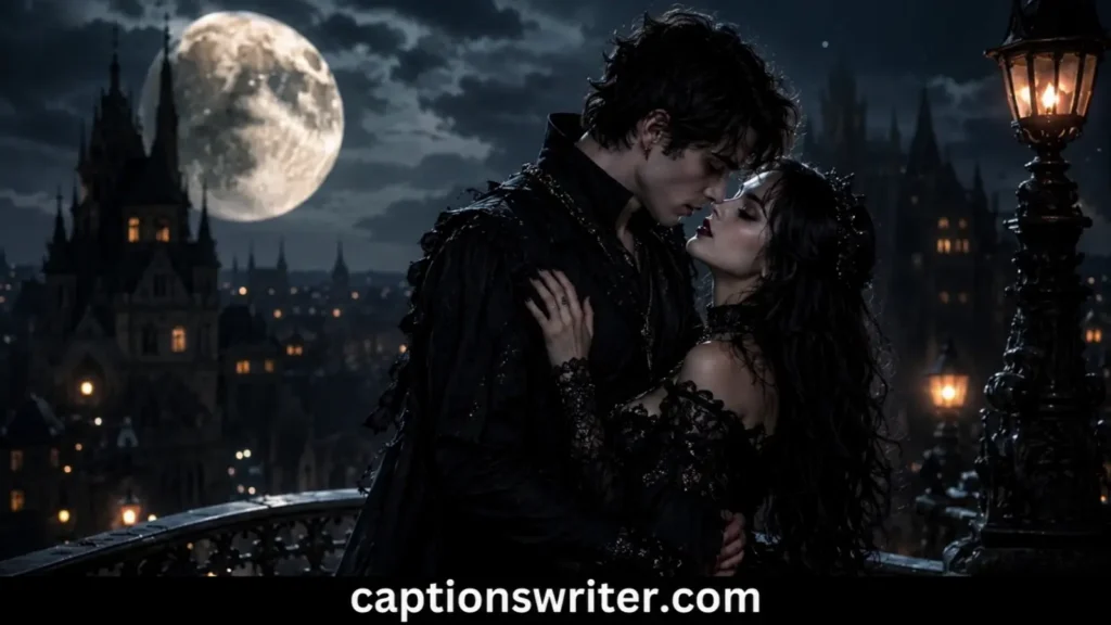 Romantic Midnight Goth Captions