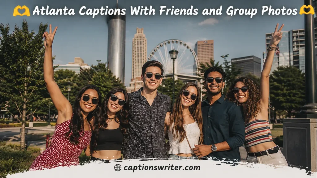 Atlanta Captions With Friends and Group Photos