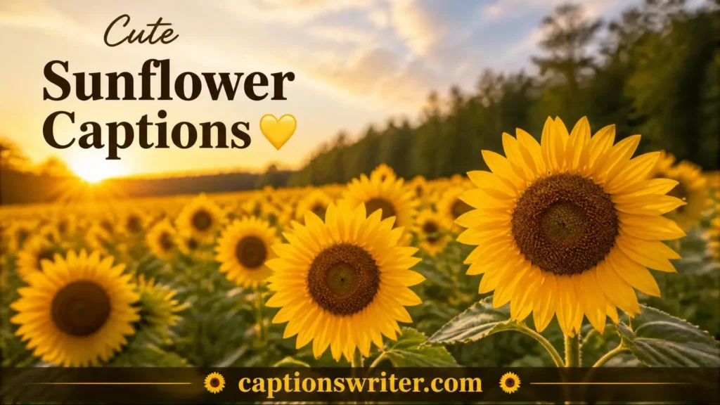 Cute Sunflower Captions π