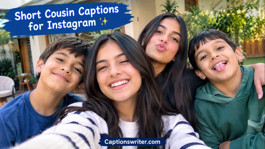Short Cousin Captions for Instagram ✨