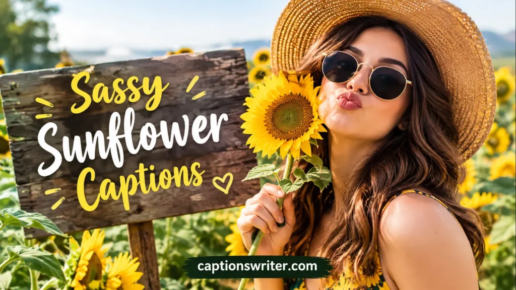 Sassy Sunflower Captions