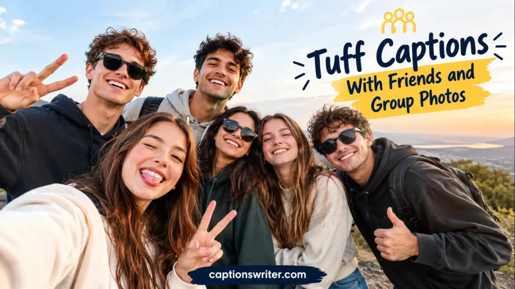 🫂 Tuff Captions With Friends and Group Photos
