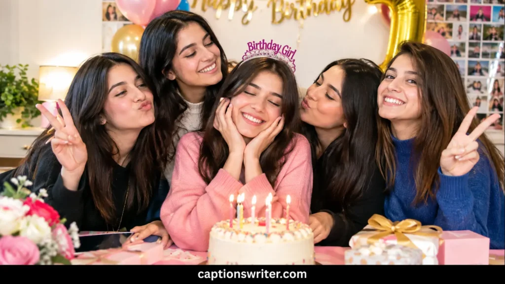 Sister Birthday Captions With Friends and Group Photos 👯🎂