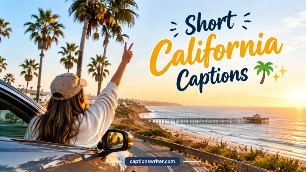 Short California Captions 🌴✨