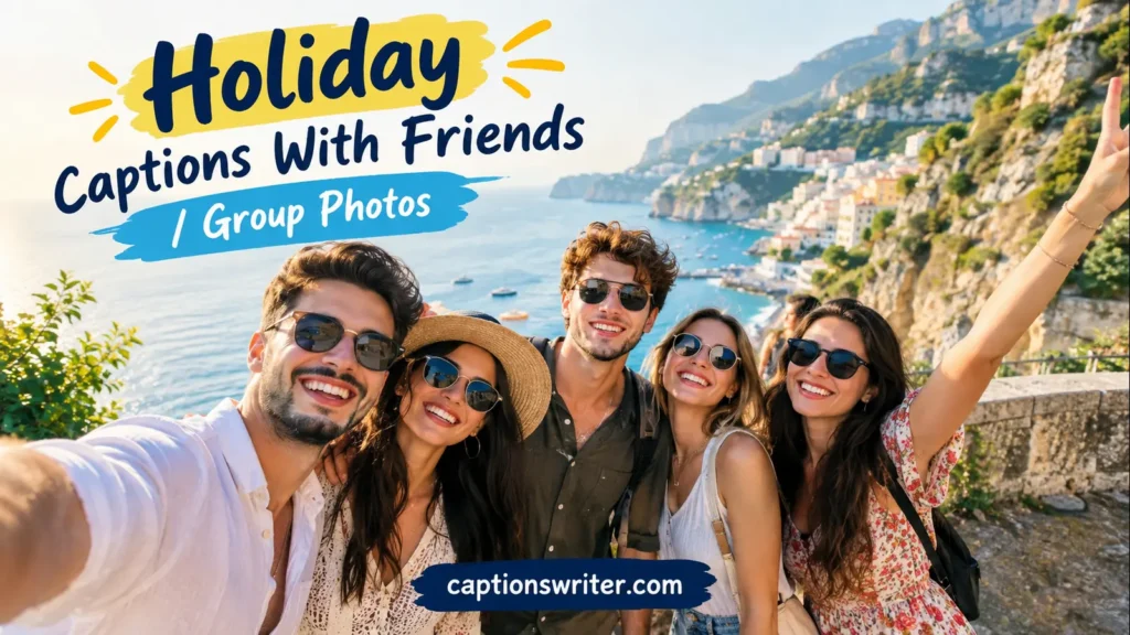 👫 Holiday Captions With Friends / Group Photos