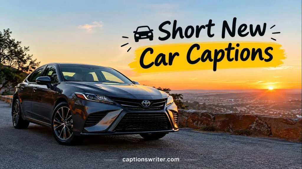 🚘 Short New Car Captions