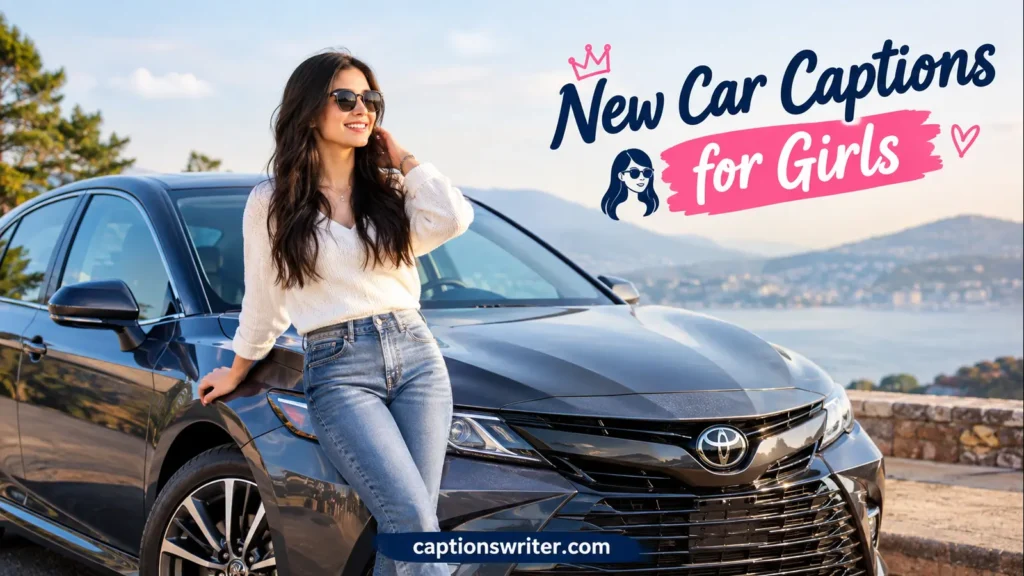 👩 New Car Captions for Girls