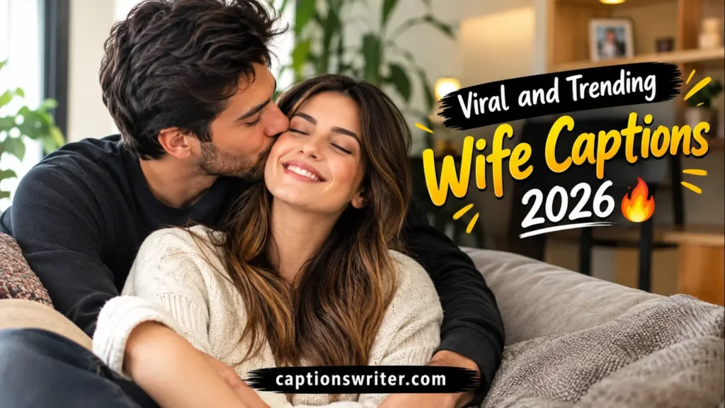 Viral and Trending Wife Captions 2026 🔥