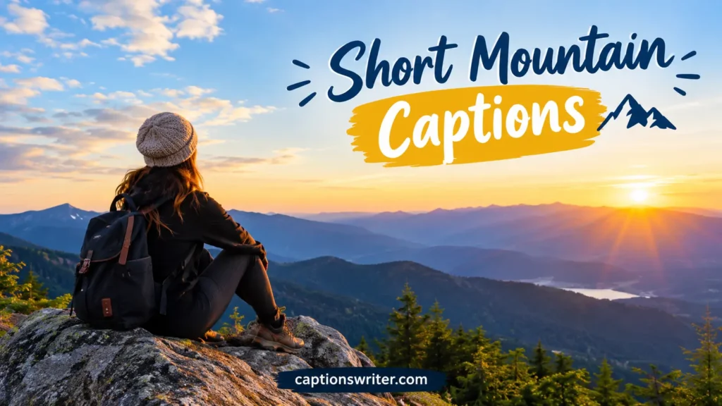 Short Mountain Captions 🏔️