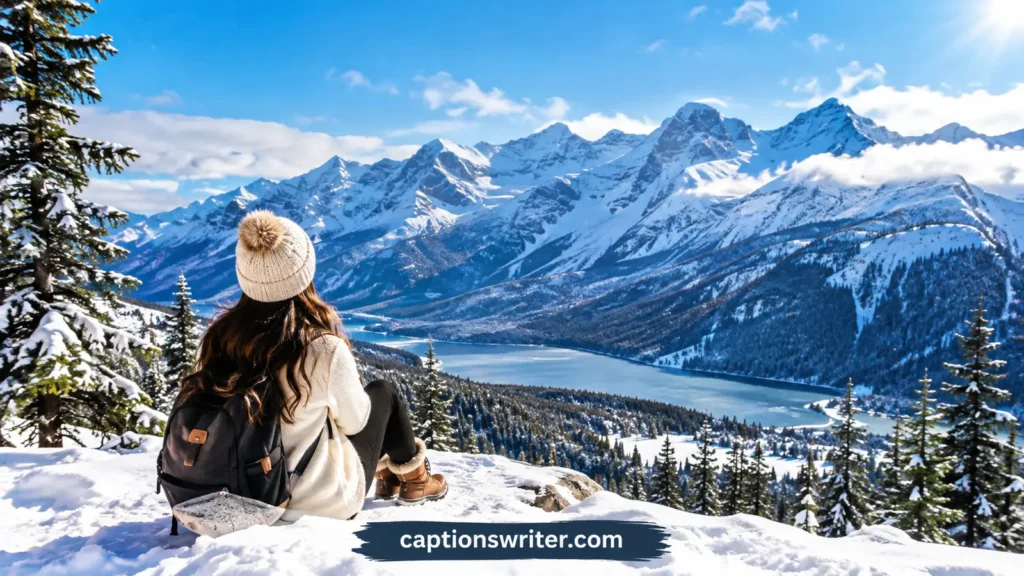 Snowy Mountain Captions ❄️