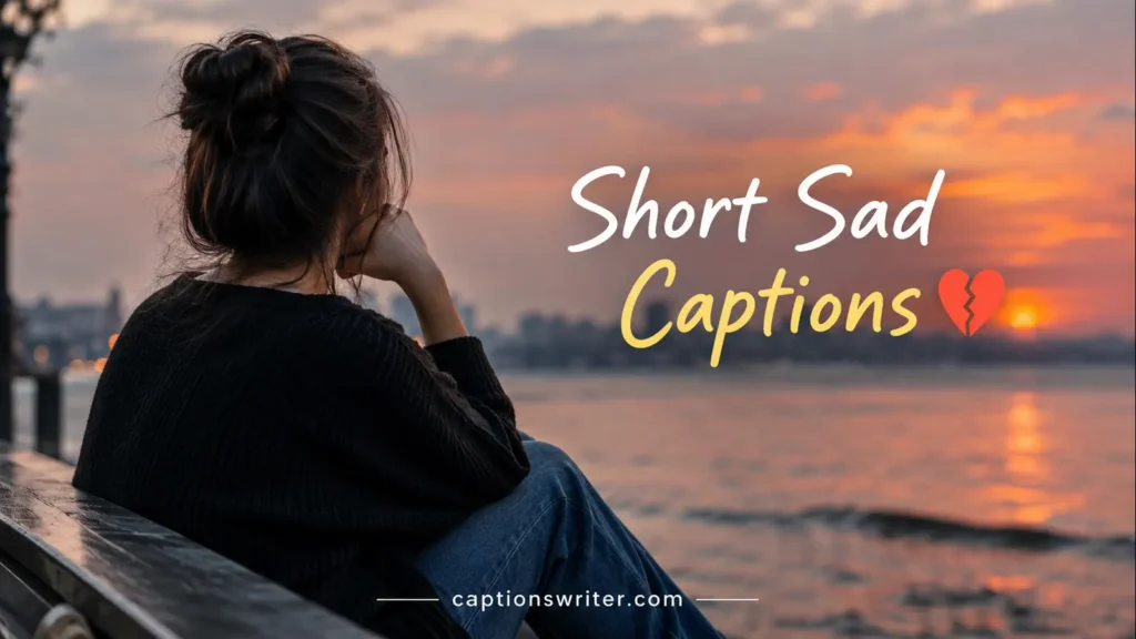 Short Sad Captions 💔