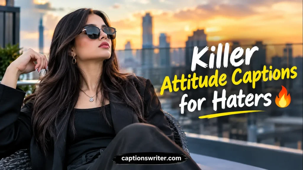 Killer Attitude Captions for Haters 🔥