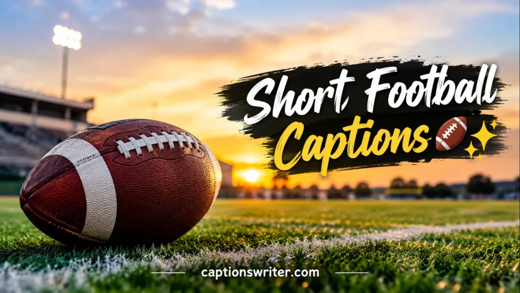 Short Football Captions 🏈✨