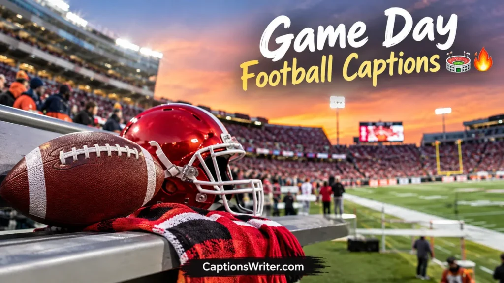 Game Day Football Captions 🏟️🔥
