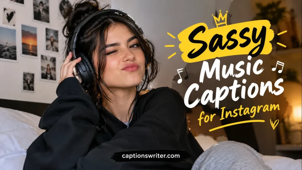 π Sassy Music Captions for Instagram
