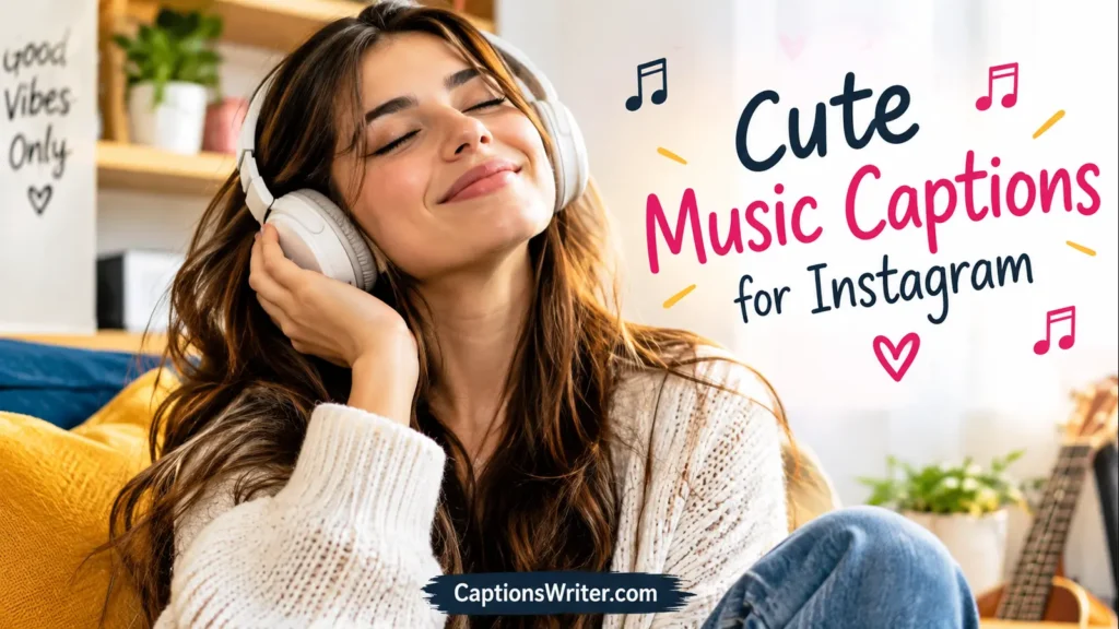 π₯° Cute Music Captions for Instagram