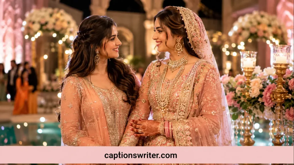 Little & Elder Sister Wedding Captions 🌷