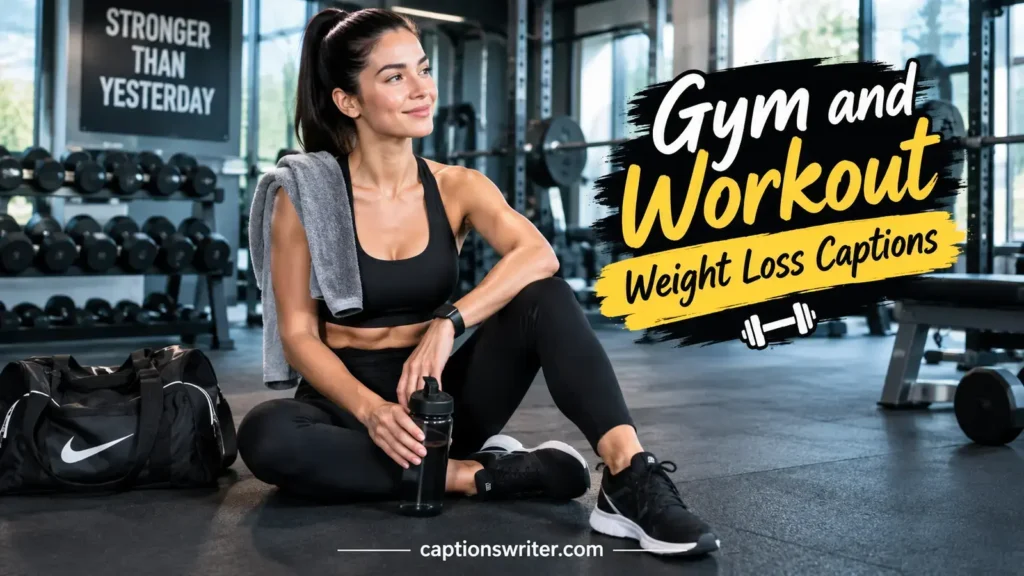 Gym and Workout Weight Loss Captions 🏋️