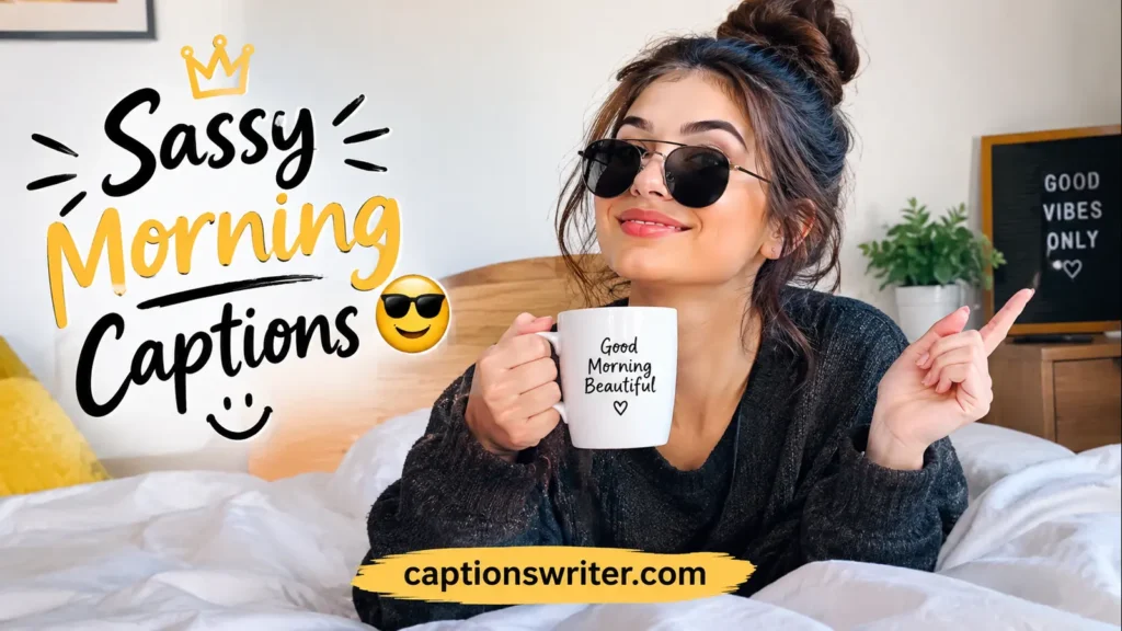 Sassy Morning Captions 😎