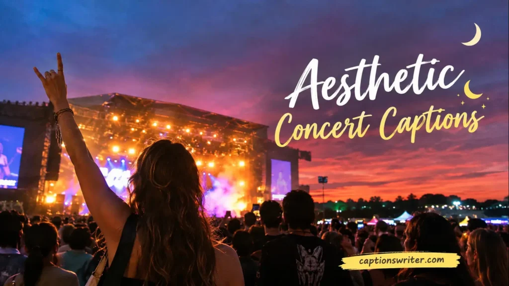 Aesthetic Concert Captions 🌙