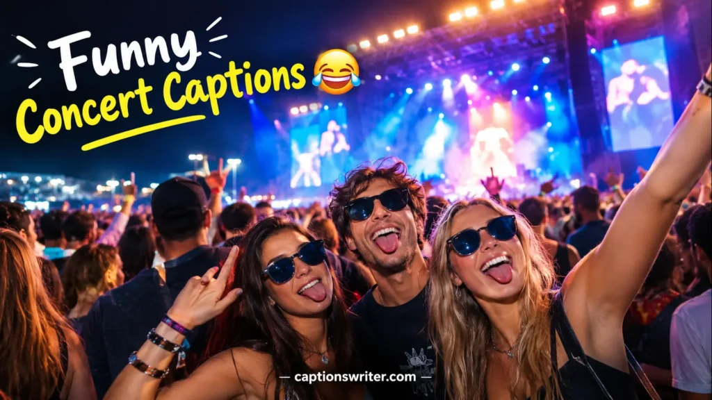 Funny Concert Captions 😂