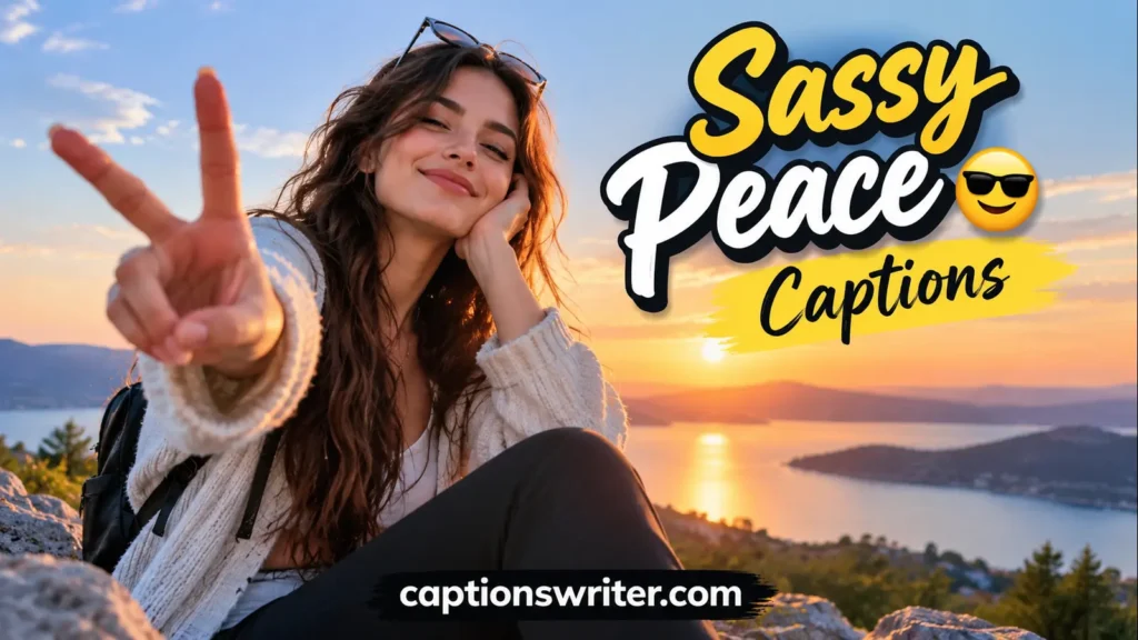 Sassy Peace Captions 😎