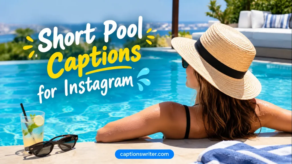 Short Pool Captions for Instagram 💦