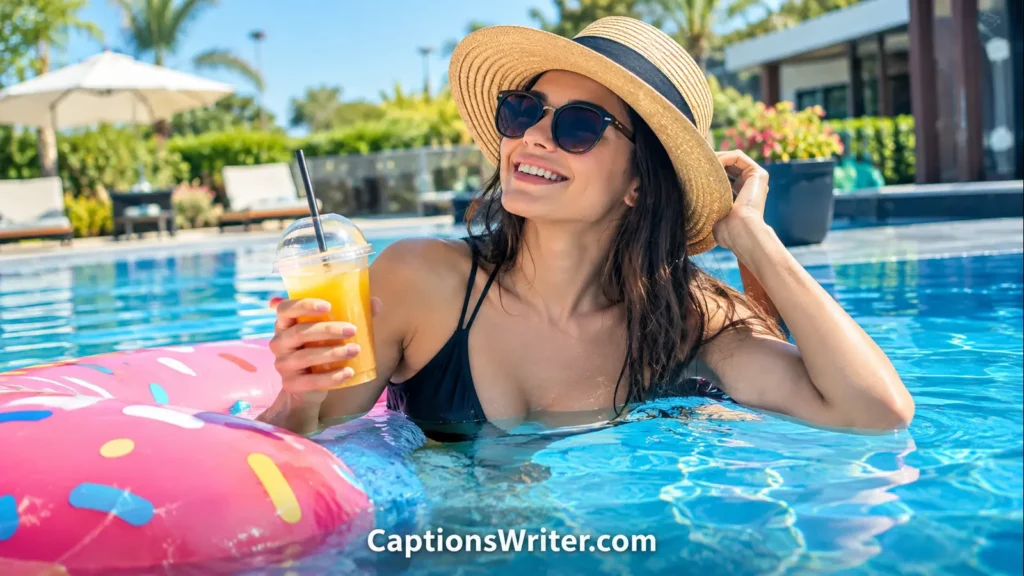 Cute Pool Captions 🥰