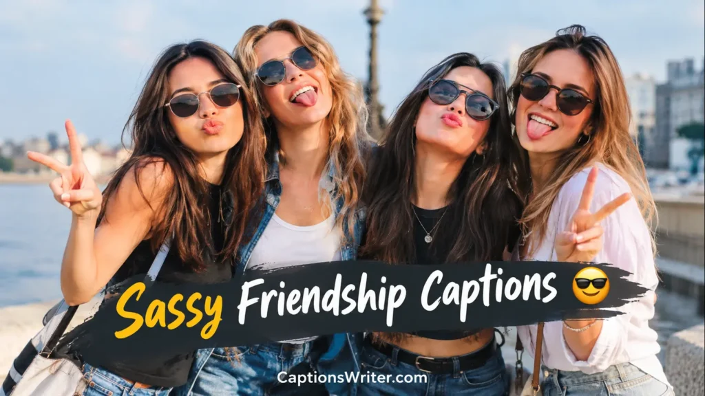 Sassy Friendship Captions 😎