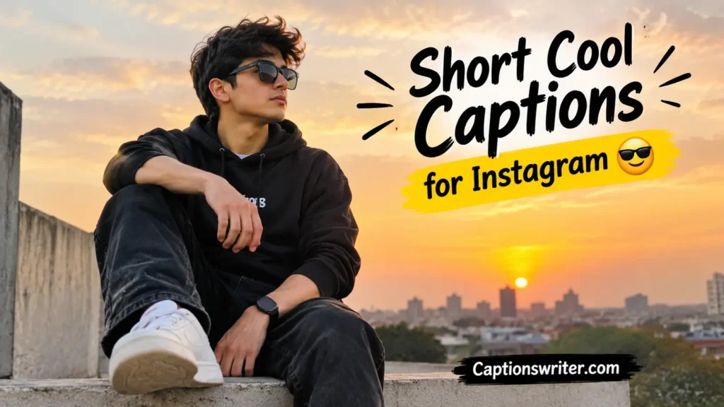 Short Cool Captions for Instagram 😎