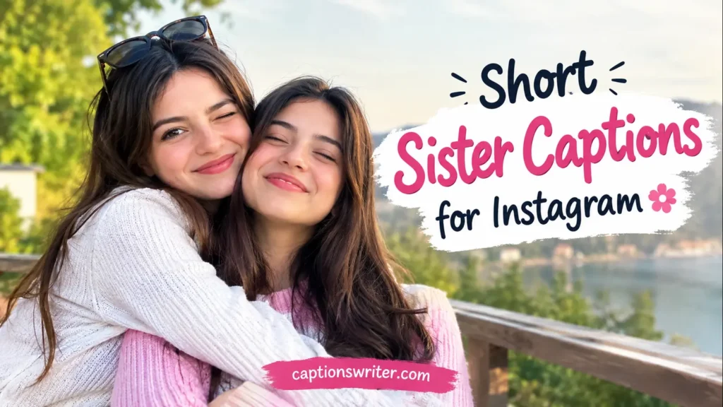 Short Sister Captions for Instagram 🌸