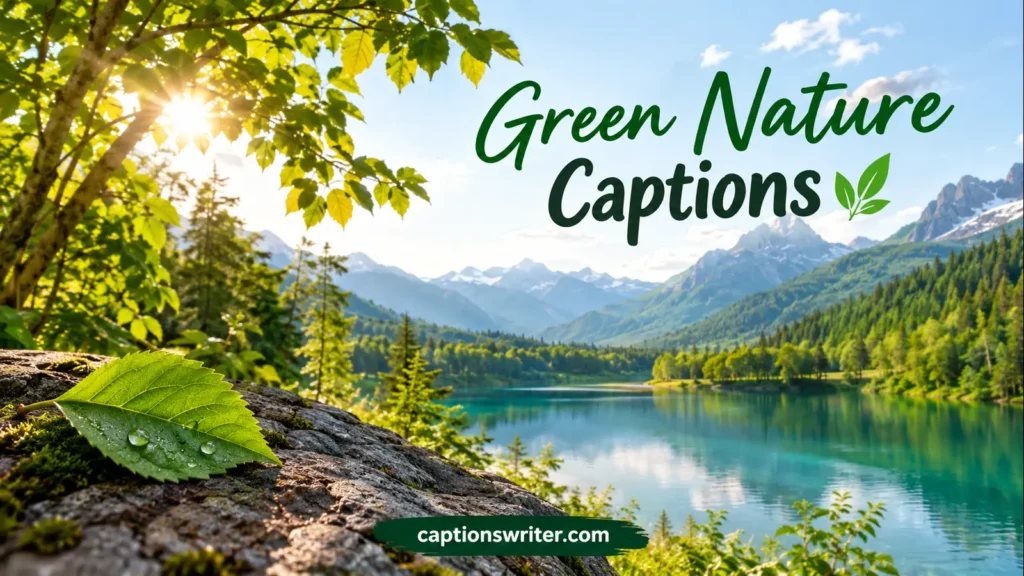 Green Nature Captions 🍃