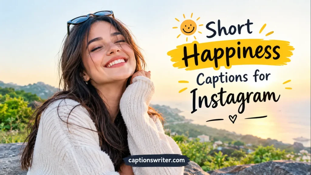 😊 Short Happiness Captions for Instagram