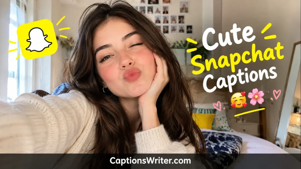 Cute Snapchat Captions 🥰🌸