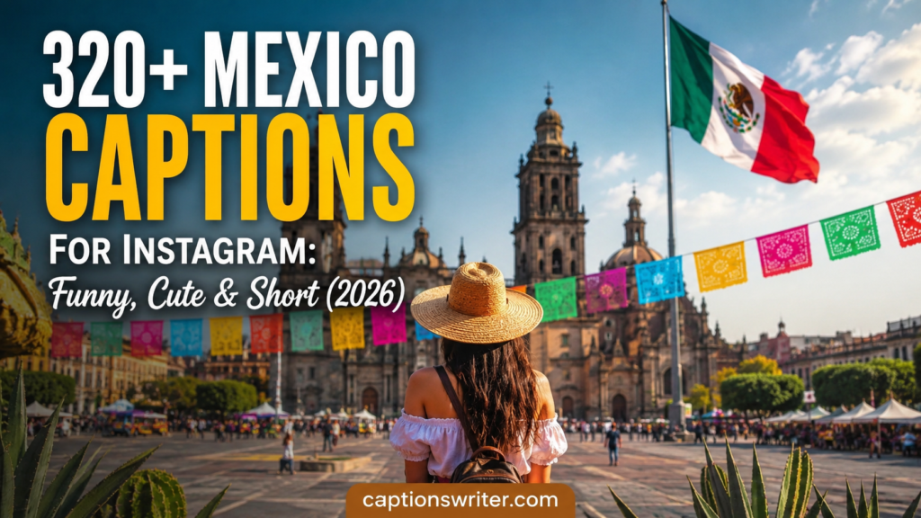 320+ Mexico Captions for Instagram Funny, Cute & Short (2026)