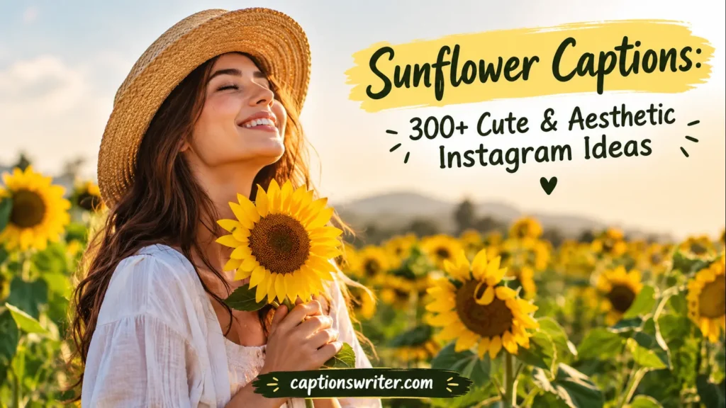 Sunflower Captions: 300+ Cute & Aesthetic Instagram Ideas
