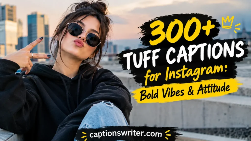 300+ Tuff Captions for Instagram: Bold Vibes & Attitude