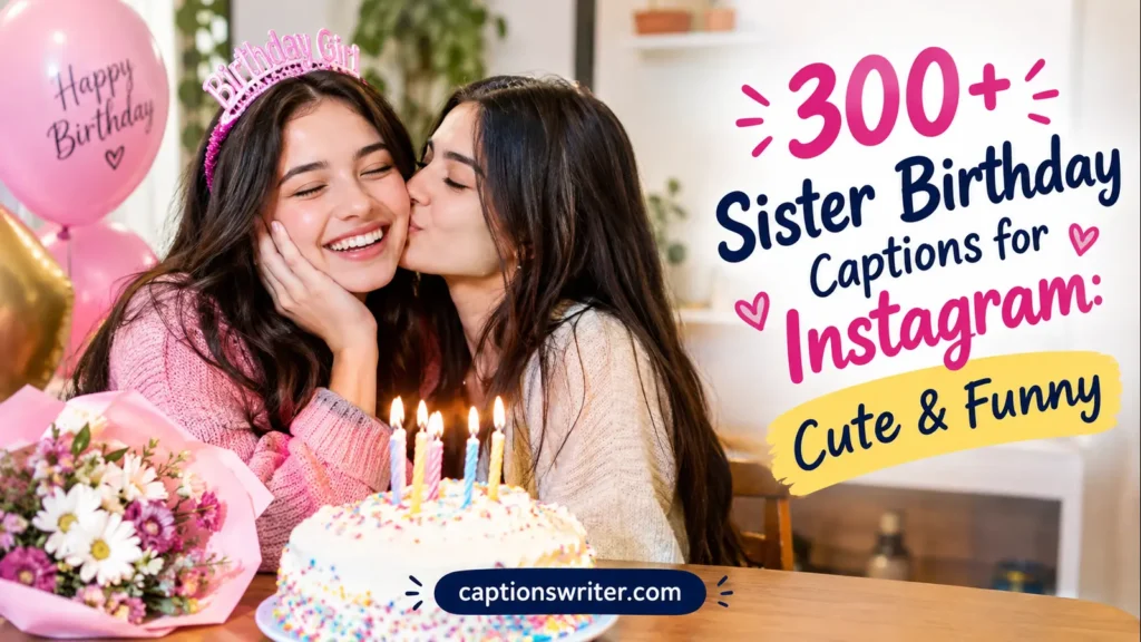 300+ Sister Birthday Captions for Instagram: Cute & Funny