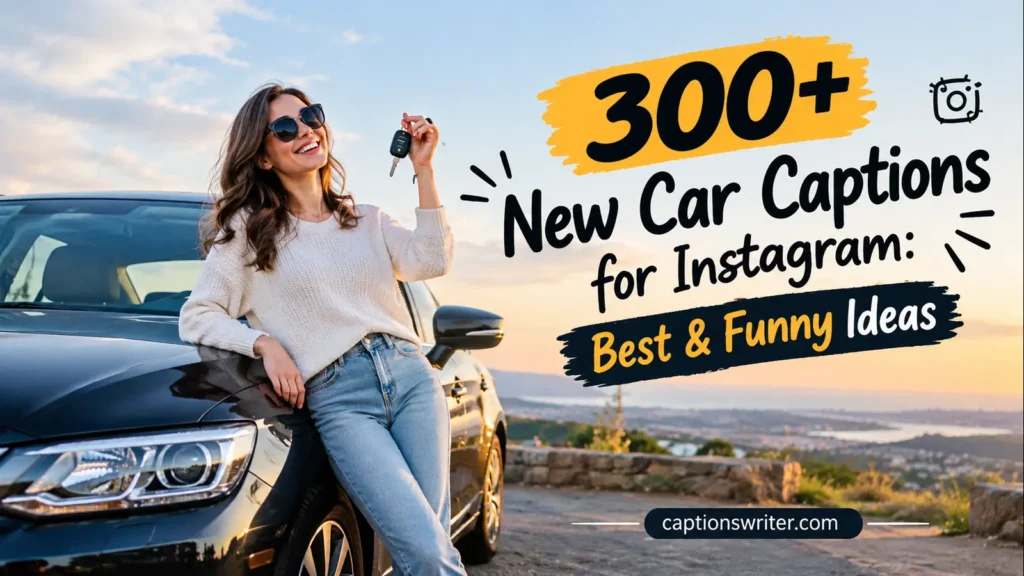 300+ New Car Captions for Instagram: Best & Funny Ideas