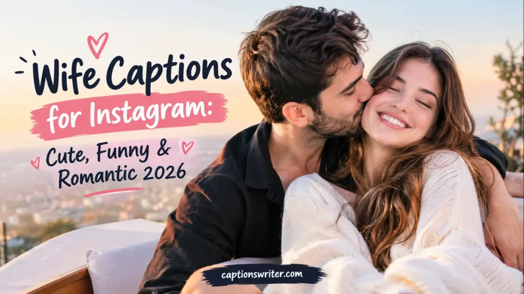 Wife Captions for Instagram: Cute, Funny & Romantic 2026