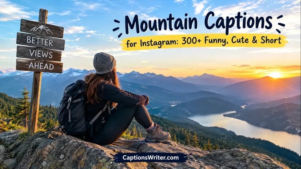 Mountain Captions for Instagram: 300+ Funny, Cute & Short
