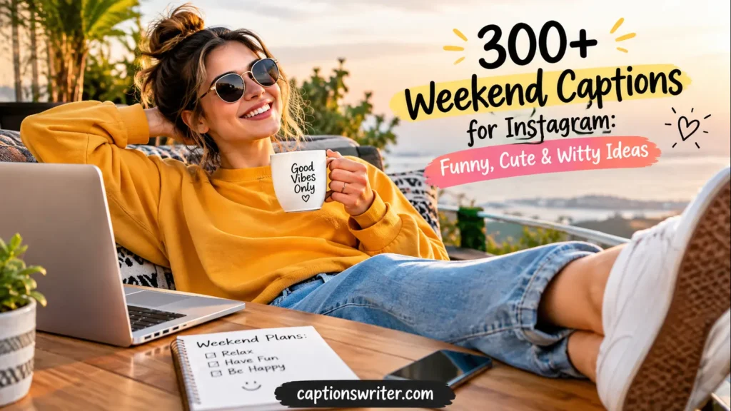 300+ Weekend Captions for Instagram: Funny, Cute & Witty Ideas
