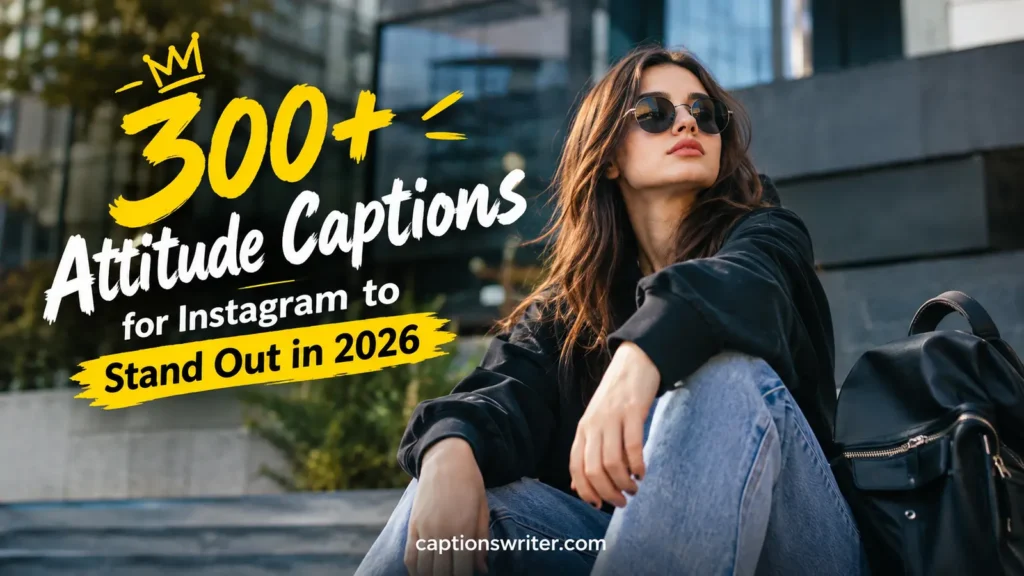 300+ Attitude Captions for Instagram to Stand Out in 2026