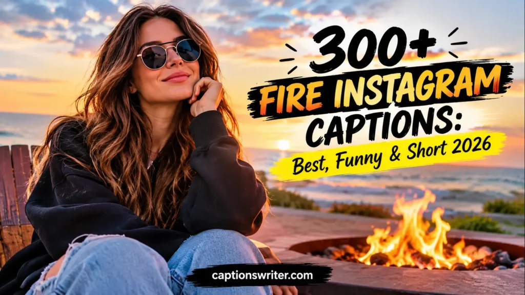 300+ Fire Instagram Captions: Best, Funny & Short 2026