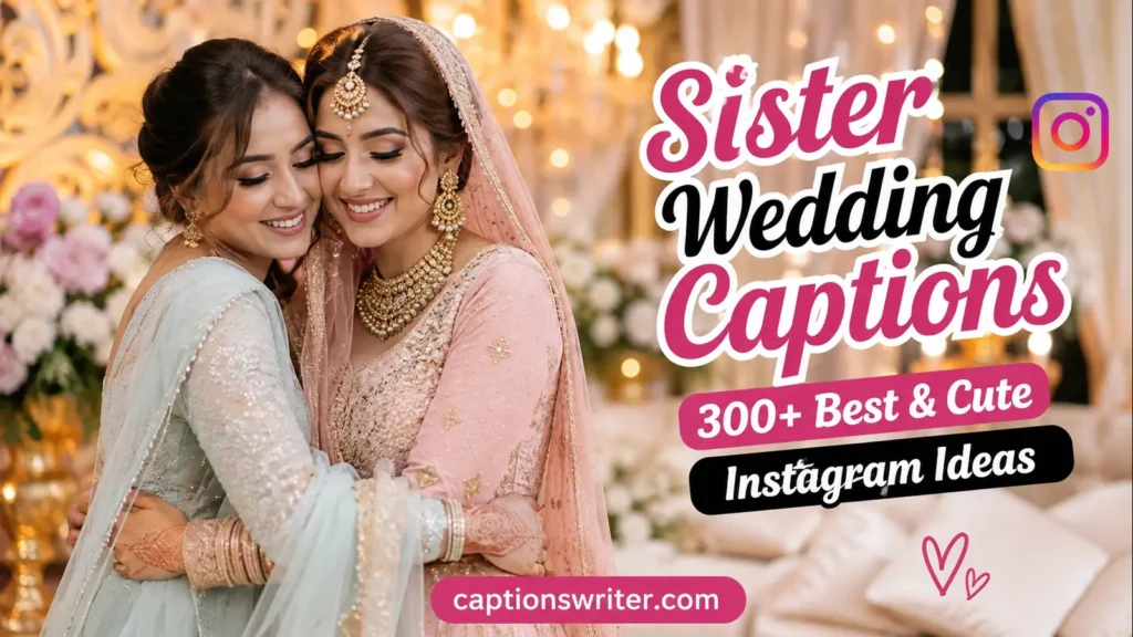 Sister Wedding Captions: 300+ Best & Cute Instagram Ideas
