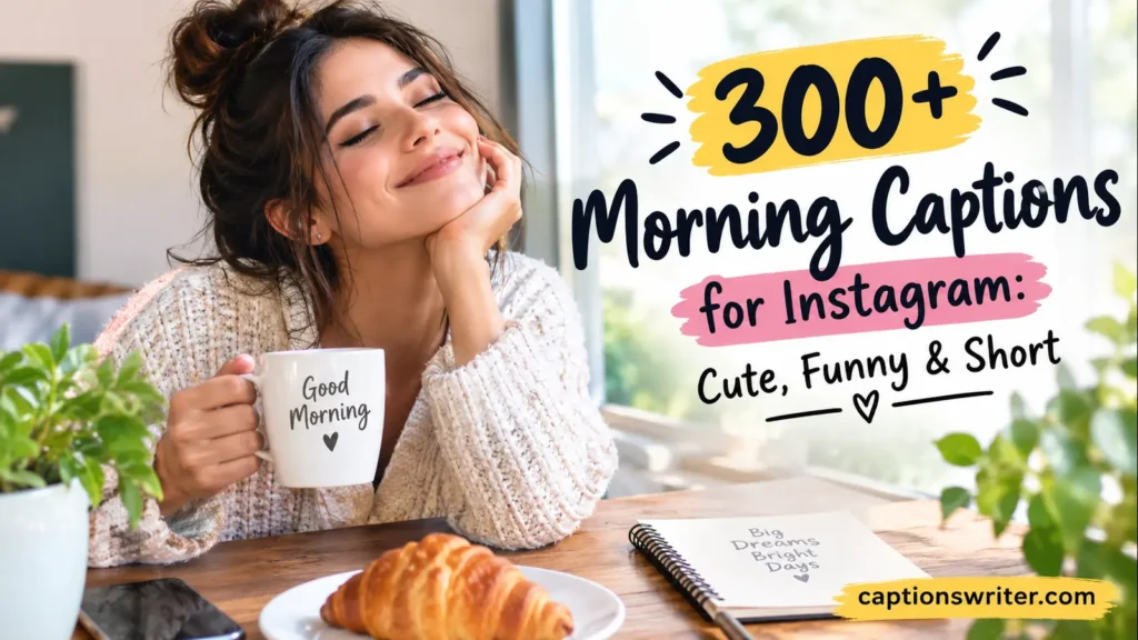 300+ Morning Captions for Instagram: Cute, Funny & Short