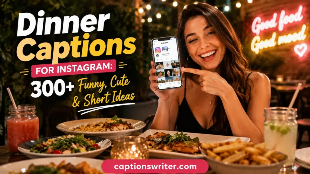 Dinner Captions for Instagram 300+ Funny, Cute & Short Ideas