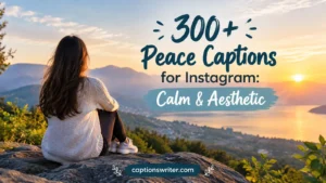 300+ Peace Captions for Instagram: Calm & Aesthetic