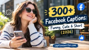 300+ Facebook Captions: Funny, Cute & Short (2026)